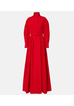 Ralph Lauren Collection Daley belted cotton-blend poplin gown