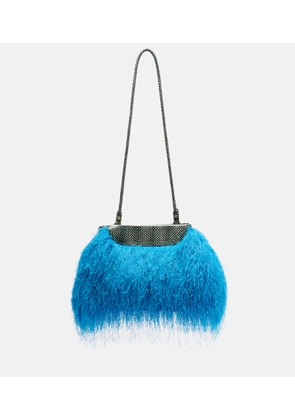 Dries Van Noten Small leather-trimmed crossbody bag