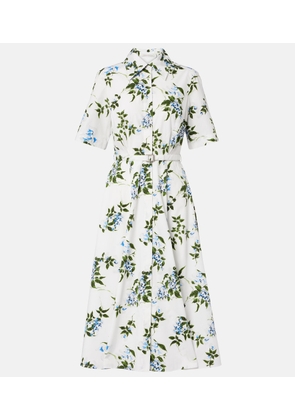 Emilia Wickstead Rubie floral cotton poplin shirt dress
