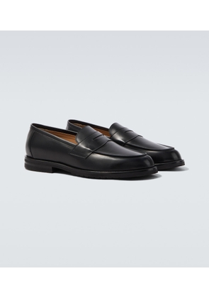 Thom Sweeney Leather penny loafers