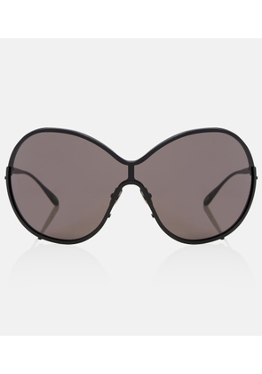 Alaia Lettering Logo oversized sunglasses