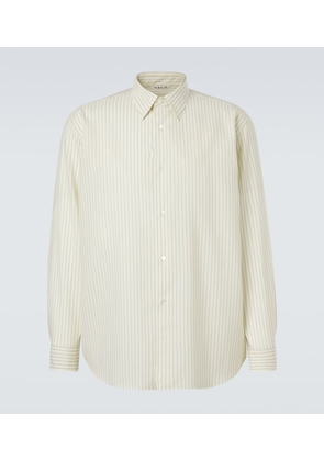 Auralee Striped wool shirt