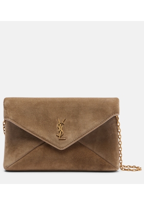 Saint Laurent Cassandre Small suede clutch