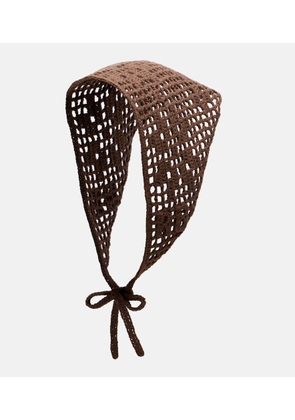 Ruslan Baginskiy Crochet cotton scarf