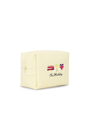 Abbode On Holiday Waffle Pouch in Yellow.
