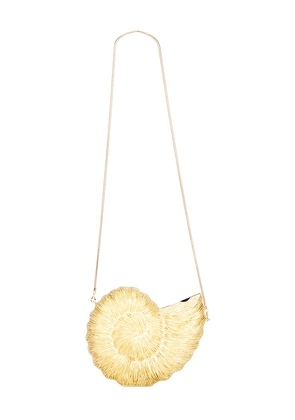 Emm Kuo Kahala Circular Sea Shell in Metallic Silver.