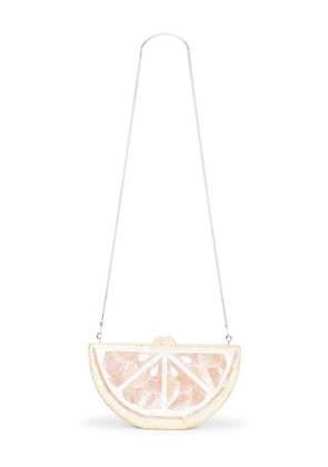 Emm Kuo Bora Bora Fruit Slice Evening Clutch in Pink.