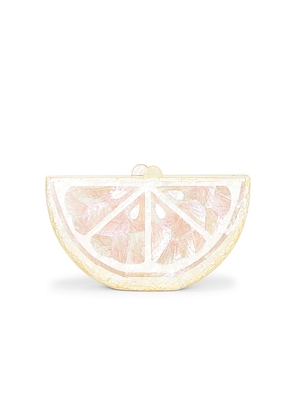 Emm Kuo Bora Bora Fruit Slice Evening Clutch in Pink.