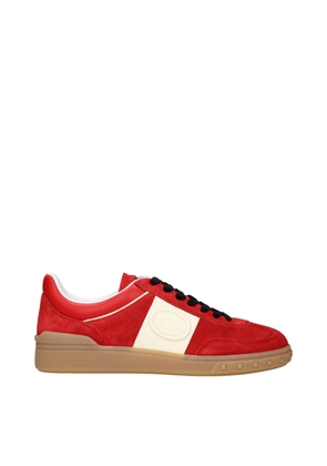 Valentino Garavani Red Leather Low Top Sneakers - EU40/US7