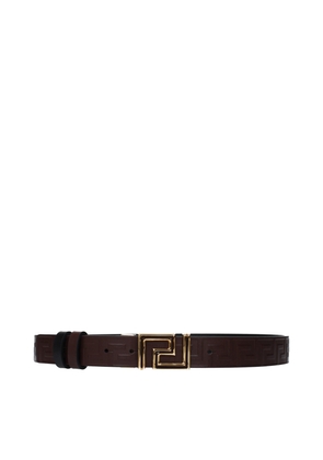 Versace Brown Leather Regular Belt - 90 cm / 36 Inches