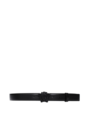 Versace Black Leather Regular Belt - 95 cm / 38 Inches
