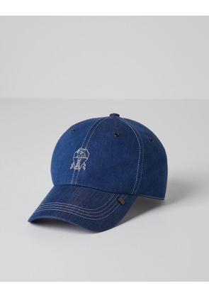 Brunello Cucinelli Bicolor Cotton Cap (Baseball Hat) - M