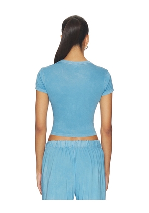 COTTON CITIZEN The Standard Baby Tee in Blue. Size XS. Also in S, M, L.
