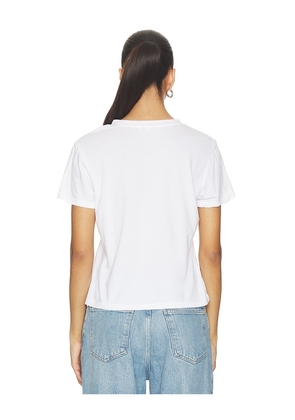 COTTON CITIZEN The Marseille V-neck Tee in White. Size XS. Also in S, M, L.