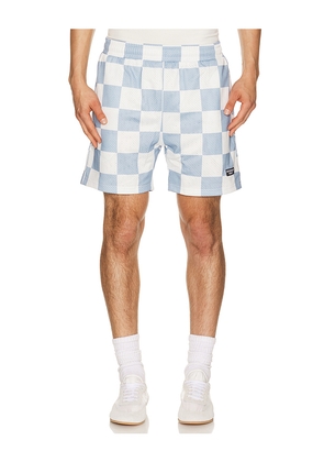 Devereux Golf The Printed Golf Mesh Short in Slate,White. Size S. Also in M, L, XL/1X.