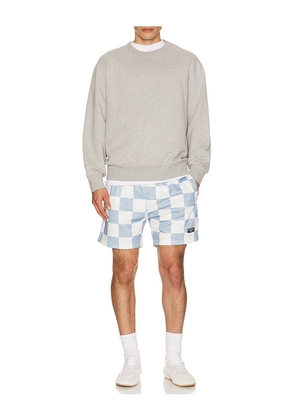 Devereux Golf The Printed Golf Mesh Short in Slate,White. Size S. Also in XL/1X.