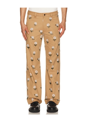 Honor The Gift Flowers Beaded Pant in Taupe. Size 32. Also in 36.