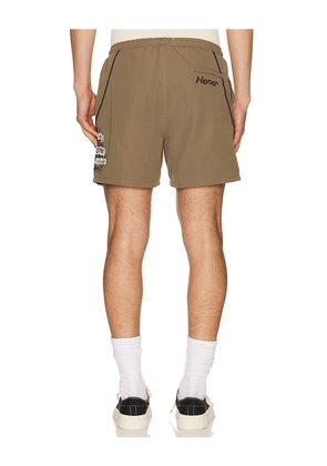 Honor The Gift Growth Track Short in Sage. Size M. Also in S, L, XXL/2X.