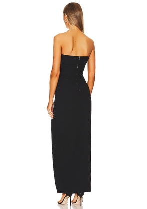 NICHOLAS Pernille Bustier Gown W/ Slit in Black. Size 4. Also in 8, 12.