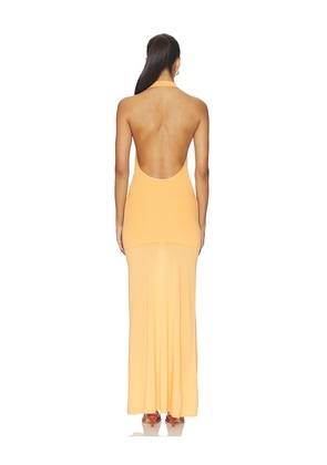 Lovers and Friends Jennis Halter Maxi Dress in Orange. Size XS. Also in XXS, S, M, XL.