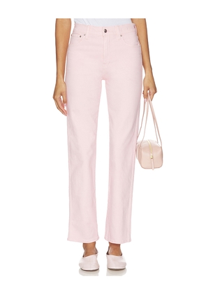 Madewell Longline Straight Jeans in Pink. Size 25. Also in 26, 27, 28, 29, 30, 31, 32, 33.