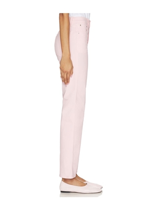 Madewell Longline Straight Jeans in Pink. Size 25. Also in 27, 33.