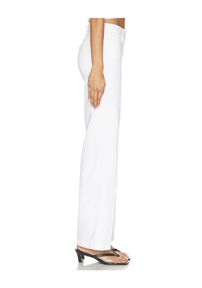 L'AGENCE Joanne Wide Leg Pant in White. Size 24. Also in 25, 26, 27, 28.