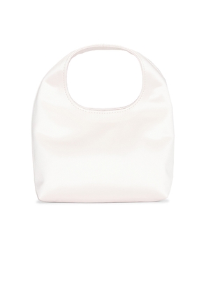 Loeffler Randall Kenzie Mini Bucket Clutch in Ivory.