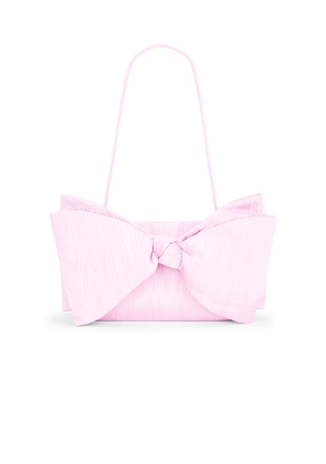 Loeffler Randall Valerie Bow Clutch in Pink.