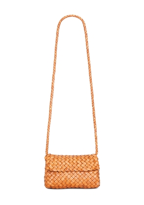 Loeffler Randall Vinnie Woven Crossbody Bag in Cognac.