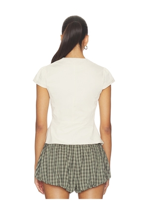 LIONESS Kendall Top in Beige. Size S. Also in M, XS, XXS.