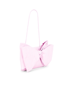 Loeffler Randall Valerie Bow Clutch in Pink.