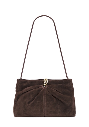 Loeffler Randall Corrine Ring Clutch in Brown.