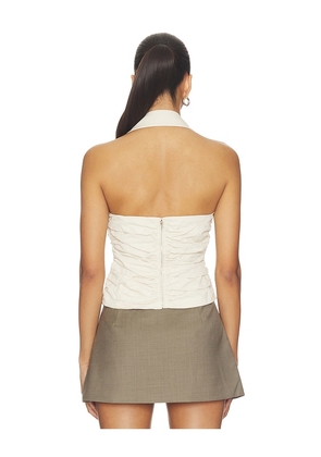 LIONESS Amore Halter Top in Beige. Size S. Also in L, M, XL, XS, XXL, XXS.