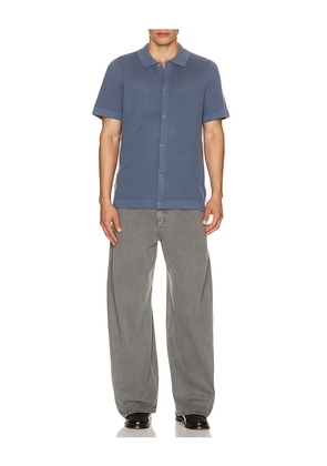 onia Drop Needle Button Up Shirt in Slate. Size S. Also in M.