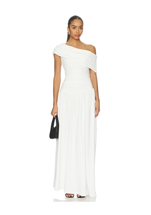 MORE TO COME Wells Maxi Dress in White. Size XXS. Also in XS, S, M, L.