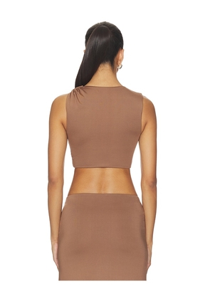 MORE TO COME Brixton Top in Tan. Size XXS. Also in XS, S, M.