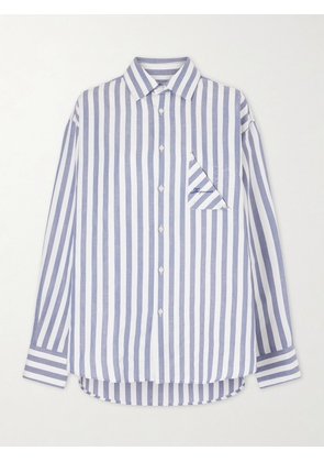 Jacquemus - La Chemise Voilier Striped Cotton-poplin Shirt - Blue - FR 32,FR 34,FR 36,FR 38,FR 40,FR 42