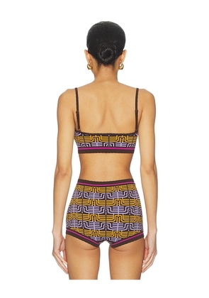 Tropic of C Isla Bralette Top in Brown. Size L. Also in XS, M.