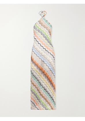 Missoni - Striped Crochet-knit Halterneck Maxi Dress - Multi - IT36,IT38,IT40,IT42,IT44,IT46,IT48