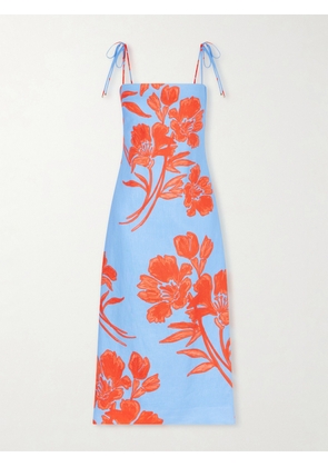 Cara Cara - Chelsea Linen Midi Dress - Blue - US0,US2,US4,US6,US8,US10,US12