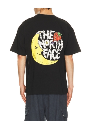 The North Face X Sky High Farm Tee in Black. Size S. Also in M, L, XL/1X, XXL/2X.