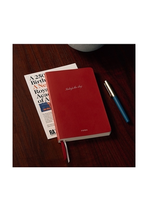 Papier Today's The Day Faux Leather Softcover Notebook in Red.