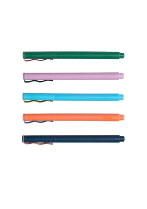 Papier Quintet Fineliners in Blue, Green.