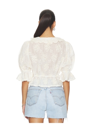 Tularosa Elisa Blouse in Ivory. Size XS. Also in XXS, S, M, L, XL.