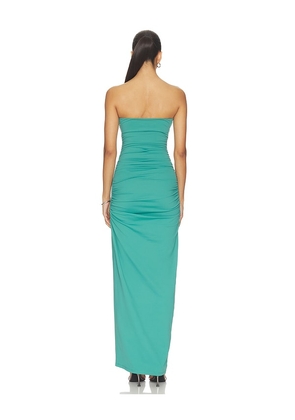 Susana Monaco Wire Tube Side Slit Dress in Teal. Size XS. Also in S, M, L, XL.