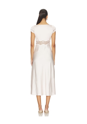 Tularosa Sophia Midi Dress in Rose. Size XXS. Also in XS, S.