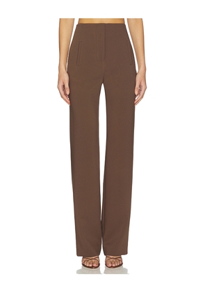 Veronica Beard Carys Pant in Brown. Size 2. Also in 4.