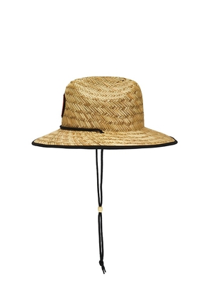 TravisMathew The Patch Straw Hat in Brown.
