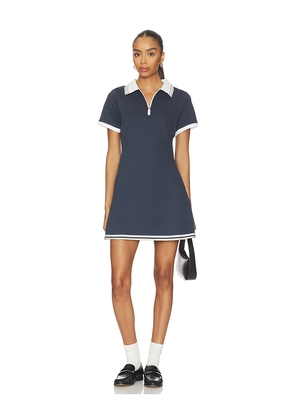 Varley Valentina Court Dress in Navy. Size XS. Also in S, M, XL.